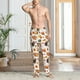 thumbnail image 2 of Fotbe Thanksgiving Turkeys 1 Pantalones de Pijama para Hombre, Pantalones de Dormir, Pantalones de Casa con Cintura Ajustable y Bolsillos-X-Large, 2 of 6