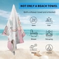 thumbnail image 4 of GZHJMY Beach Towel for Women Girls, Unicorn and Dancing Girl Bath Towel, Oversized Lightweight Sport Towel, 31x51 Inch, 4 of 7