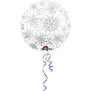 Snowflakes Mylar Balloon, 18" Tall