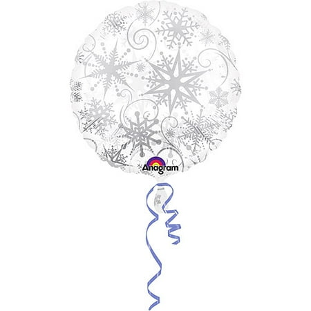 Snowflakes Mylar Balloon, 18" Tall
