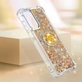 thumbnail image 6 of Case for Samsung Galaxy A15 5G, Galaxy A15 5G Liquid Case Glitter Clear TPU Cute Love Moving Quicksand Sparkle Phone Case with Stand Liquid Shockproof Cover for Samsung Galaxy A15 5G Gold YBZ, 6 of 14