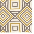 thumbnail image 4 of Geo Ranlyn Ivory 5x7 Handtufted Microfiber Geometric Area Rug Soft Feel, 4 of 7