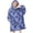 Pioneer Flower Floral Print Pattern-3, variant on Pioneer Flower Floral Print Pattern Flannel Blanket Hoodies for Teens ,Teens Oversize Sherpa Wearable Hooded Blanket Sweatshirt with Super Pockets