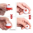 thumbnail image 4 of 50 Pcs Bobbers de Pêche 0,75 Po à Pression Bouée Rouge et Blanche Bobbers Bouton-Poussoir Bouée Ronde Flotteurs Équipement de Pêche, 4 of 6