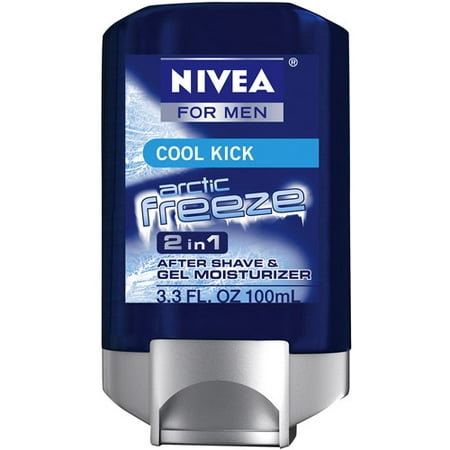 Nivea For Men Cool Kick Arctic Freeze 2 In 1 Gel Fluid After Shave, 3.3 oz