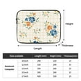 thumbnail image 3 of Farmhouse Flowers Plaid 15 inch Portable Laptop Sleeve Compatible with MacBook Air Notebook Computer Case for Men Women College School Students, 3 of 7