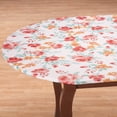 thumbnail image 2 of Watercolor Vinyl Elasticized Table Cover by HomeStyle Kitchen, 42" x 68" Oval/Oblong, 2 of 3