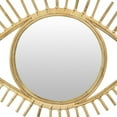 thumbnail image 4 of Eric Round Mirror Wall Decor, Eye Shaped Brown Natural Fiber 34 Inch, 4 of 5