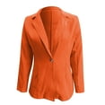 thumbnail image 2 of Vedolay Blazer Jackets for Women Blazers for Women Casual Open Front Long Sleeve Fashion Lightweight Jacket,Orange M, 2 of 4