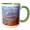 Green/White, variant on 3drose, Crater of Volcano Haleakala, Haleakala Np, Maui Island, Hawaii, Usa., 11oz Mug