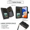 thumbnail image 5 of Dswteny Argyle Wallet Case for Samsung Galaxy S24 Plus/S25 Plus S24+ S25+ 5G with Zipper Flip Credit Card Holder Stand Cell Phone Cover for S24Plus 24S + S 24 24+ S25Plus 25S 25+ SM-S936U Women Black, 5 of 8