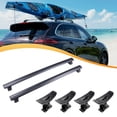 thumbnail image 2 of ECCPP Roof Top Cross Bar w/ Kayak Rack Set Fit for Jeep Grand for Cherokee 2011-2019 (Not for SRT/Altitude models),Aluminum 2x Roof Rack + 4x Car Roof Saddle Rack Cargo Carrier, 2 of 5