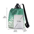 thumbnail image 3 of FORMRS Women's Travel Backpack Purse Anti-Theft Hidden Pockets Casual Shoulder Bag, Green and White Pattern, 3 of 7