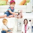 thumbnail image 7 of Doctor Costume for Kids, Pink Doctor Costume with Lab Coat Halloween Party Dress Up for Girls Age 8-12 Years, 7 of 7