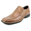 Kenneth Cole Reaction Punch it Men Square Toe Leather Brown Loafer