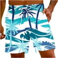 thumbnail image 1 of Puntoco Pantalones Cortos De Playa Para Hombre Con Bolsillo Con Cordón Estampado Pantalones Cortos De Tres Cuartos Amarillo Xxxl, Pantalones Cortos Hombre, 1 of 5