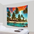 thumbnail image 2 of PBOBRIICH Tropical Tapestry Wall Hanging,Sunset Beach Ocean Palm Tree Tapestries for Dorm Living Room Bedroom Decor, 2 of 5