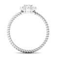 thumbnail image 2 of Rosec Jewels Lab Grown Diamond Engagement Ring - Flower Cluster Ring (EF-VS Quality) Ready to Gift, 18K White Gold, US 10.00, 2 of 8