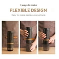thumbnail image 4 of Machine à Expresso Portable 9 Bars Rechargeable 2 en 1 Petite Cafetière de Voyage Compatible avec Capsules Nespresso Café Moulu Parfait pour Voyage Camping Randonnée Bureau Cuisine Noir, 4 of 8