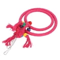 thumbnail image 6 of Parrot Chewing Swing Ring Cotton Rope, Pet Bird Cotton Rope Pecking Plaything Hanging Bird Climbing Chewing Biting Toy for Parakeets Conures Macaws Cockatiels[Rose], 6 of 8