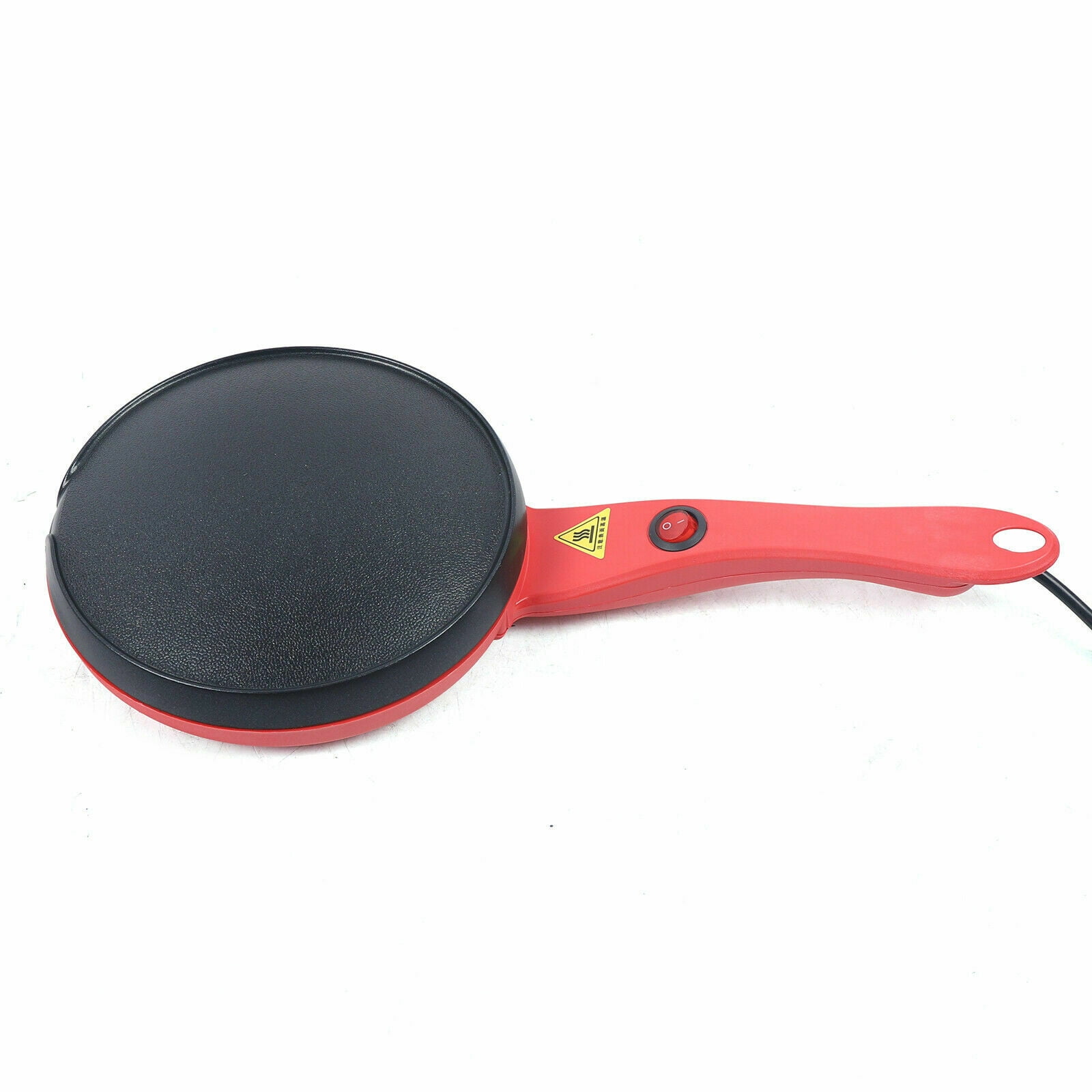 OUKANING 7'' Electric Non-Stick Crepe Maker Baking One-button Griddle Pancake  Pan Frying Griddle Machine 600W with Tray for Kids 