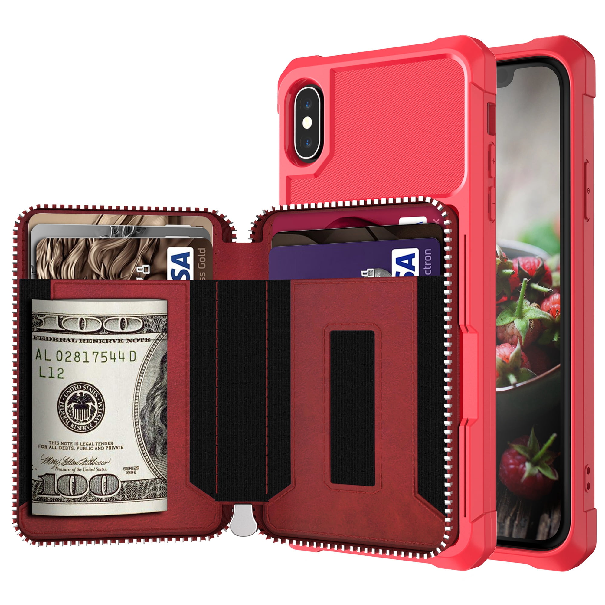 iPhone XR Wallet Case, Dteck iPhone XR Case with Credit Card Holder
