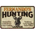 thumbnail image 1 of FERNANDO'S Hunting Lodge Sign 8 x 12 High Gloss Metal 208120015241, 1 of 1