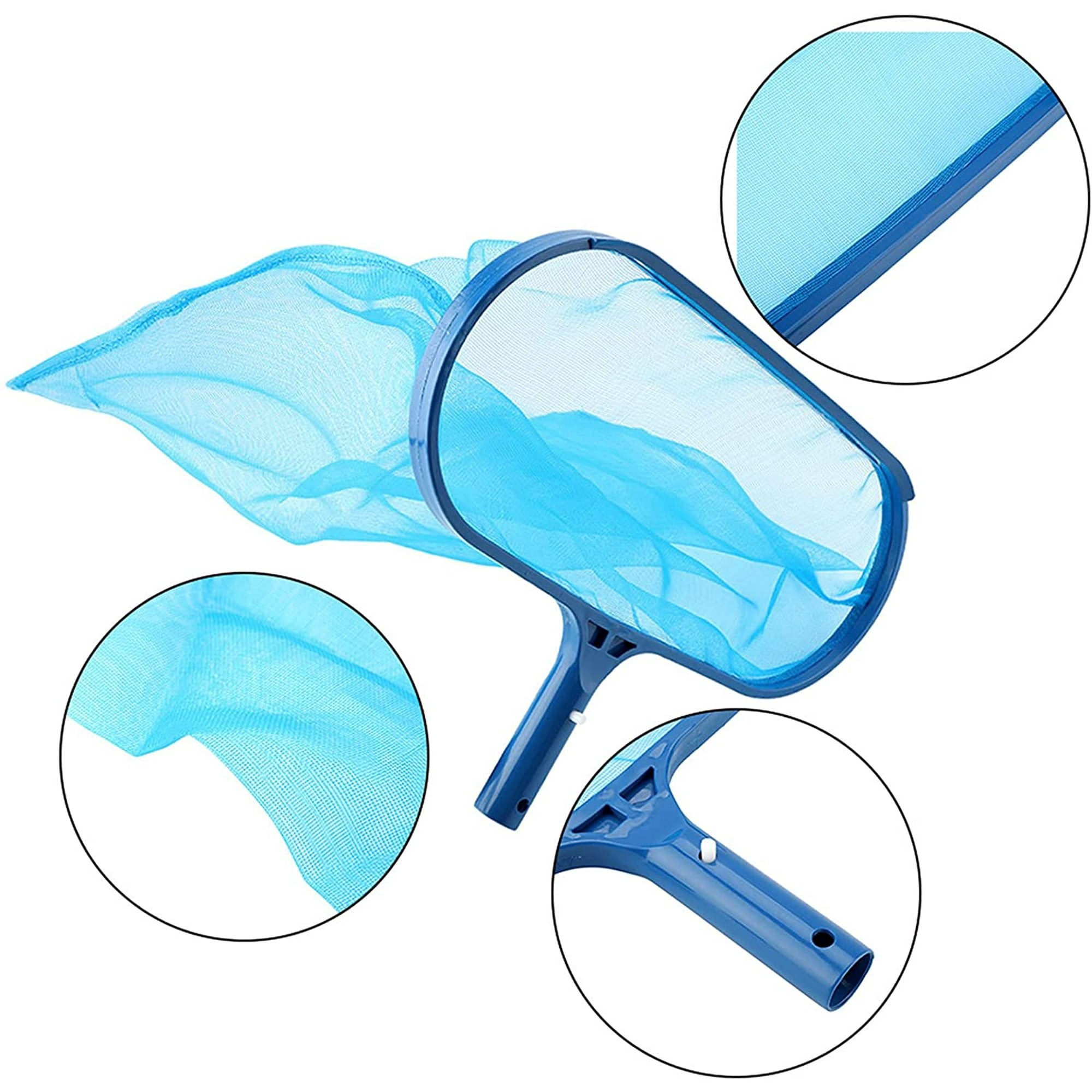 Knowing Piscine Épuisettes De Surface, Écumoire à Feuilles, Épuisette Piscine Épuisettes De Fond, Epuisette De Pêche Pour Piscine Nettoyage, Pour Piscine Bassins Fontaines Spas (Bleu