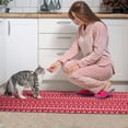 thumbnail image 3 of Red Christmas Pattern Kitchen Rugs Sets Of 2,Anti Fatigue Kitchen Mat Rugs Non Slip Washable,Decorative Kitchen Floor Mats for Kitchen,Sink,Laundry,17"x30"+17"x47", 3 of 7