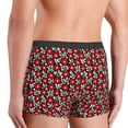 thumbnail image 3 of Uemuo Red Floral Pattern Men's Boxer Briefs,Trunk Anti-Chafing,Comfortable, Durable, and Stylish Underwear-Medium, 3 of 9