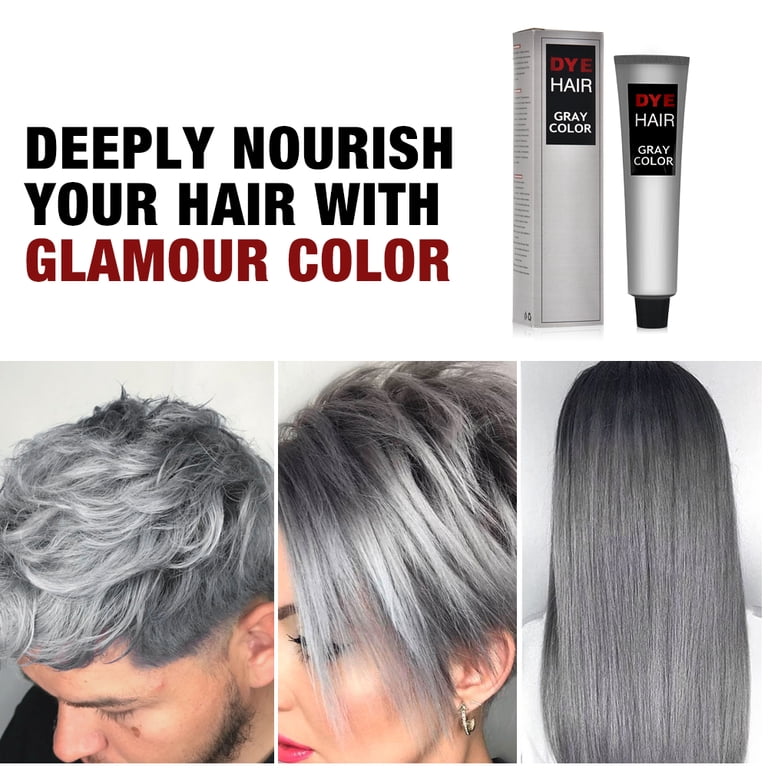 HailiCare, Gray Hair Dye, 3.38 fl oz, Light Gray Color Unisex