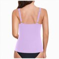 thumbnail image 6 of HCNTES Women Tankini Top Only - Tummy Control Bathing Suit Top Modest Swim Tank Top Swimsuits No Bottom (Y508-Light Purple,XL), 6 of 9