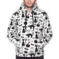 thumbnail image 4 of Hoodies for Men - halloween cat bat spider web Long Sleeve Comfrt Men'S Fashion Hoodies & Sweatshirts, Sweatshirts for Men Hoodies Pullover Clothing Clothes with Pouch, 4 of 7