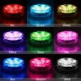 thumbnail image 3 of Lishi Submersible LED Lights with Remote, Waterproof Bathtub Lights Battery Operated, Color Changing Decoration Party [2 Pack], 3 of 8