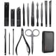 thumbnail image 1 of 15pcs Stainless Steel Nail Clippers Manicure Tool Nail Clipper Trimmer Set With Case Red, 1 of 4