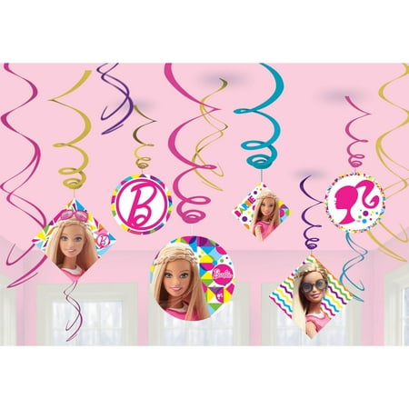 Barbie Sparkle Swirl Decorating Kit (12 Ct) - Party Supplies