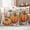White Orange, variant on Burnt Orange Pumpkin Fall Outdoor Waterproof Pillow Covers, Thanksgiving Botanical Leaves Rustic Decorative Square Throw Pillowcase Sofa Cushion Sham for Patio/Couch/Chair, 16"x16" 2 Pack
