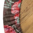 thumbnail image 5 of Ambesonne Nature Fitted Round Tablecloth, Retro Warm Poppies Pattern, 56"- 60" Diameter, Coral Blush and Brown, 5 of 5