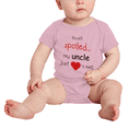 thumbnail image 2 of Im Not Spoiled My Uncle Just Loves Me Cute Baby Bodysuits Boy Girl Newborn Clothes, 2 of 5