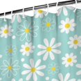 thumbnail image 3 of Waterproof Cute Boho Daisy Shower Curtain 72x72 Inch Boho Style Polyester Unique Shower Curtain for Bathroom Hotel Home Decor with 12 Plastic Hooks, 3 of 5