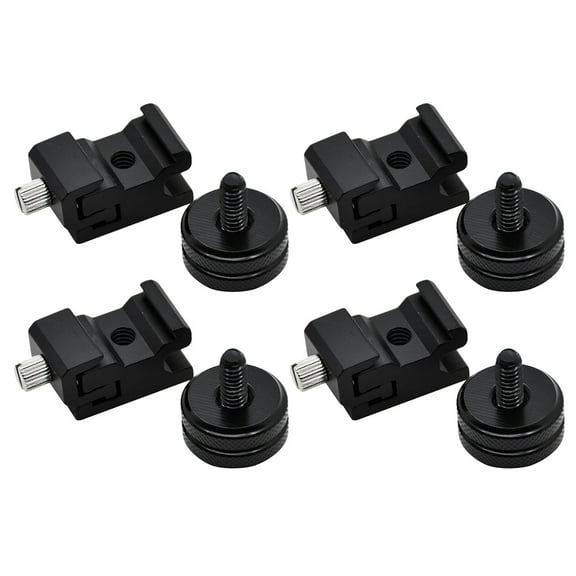 Sold 8PCS/Set Hot Shoe Mount Adapter with Cold Shoe Flash Adapter Photography Supply