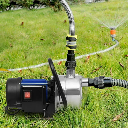 1.6HP 1200W 3200L Practical Booster Automatic Pump Stainless Shallow Well Pump Lawn Sprinkling Pump for Home Garden Irrigation Water Supply (Best Water Booster Pump For Home)