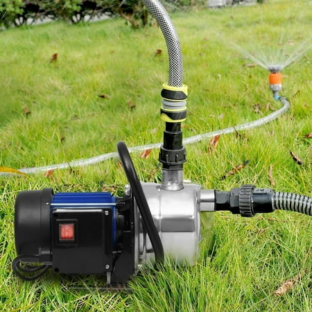 1.6HP 1200W 3200L Practical Booster Automatic Pump Stainless Shallow Well Pump Lawn Sprinkling Pump for Home Garden Irrigation Water Supply (Best Water Pumps For Cars)