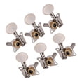 thumbnail image 4 of Clavijas de Afinación de Botón Abierto 3Right3Left de Guitarra Sintonizadores para Guitarra Acústica Plateada perfke Sintonizadores de botón de cuerda, 4 of 9