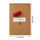 thumbnail image 3 of Tarjeta De Felicitación Con Flores Secas Diseño Ecológico Único Papel Kraft Marrón Reciclado Los Amantes De La Naturaleza Celebran Con Belleza Natural, 3 of 5