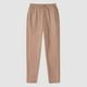 thumbnail image 3 of Pantalones deportivos anchos con forro polar para mujer: pantalones de yoga de cintura alta con bolsillos, cintura elástica fruncida para entrenamientos informales, 3 of 3