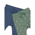 thumbnail image 2 of Little Star 100% Organic Cotton 2-Pack Baby Boy Pants, 2 of 7