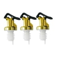 thumbnail image 4 of 3 boquillas para verter licor, vino, botellas de licor, dispensador de aceite de oliva. Oro, 4 of 9
