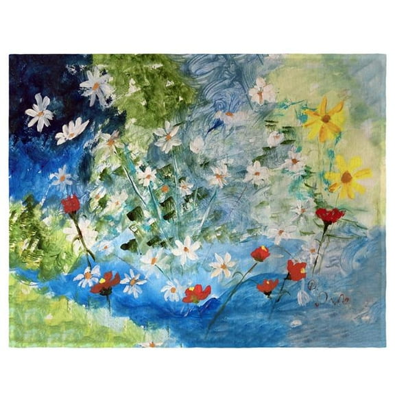 Betsy Drake PM1384 14 x 18 in. Many Wildflowers Place Mat - Set of 4