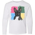 thumbnail image 3 of Inktastic Blue French Bull Dog Long Sleeve Youth T-Shirt, 3 of 5
